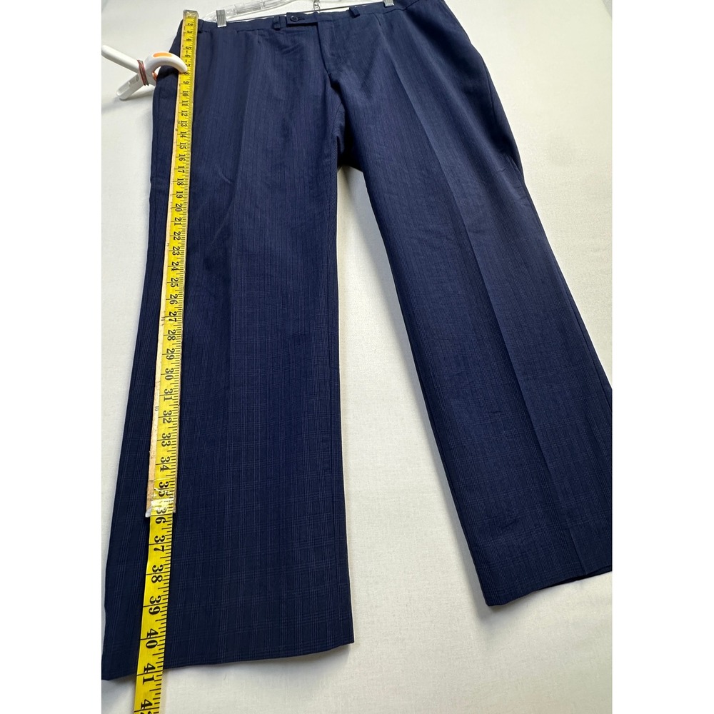 Collection by Michael Strahan Wool Blend Suit Blue Plaid Men's 56L - Picture 14 of 16